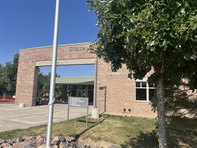 front of main building at Sage Ridge
